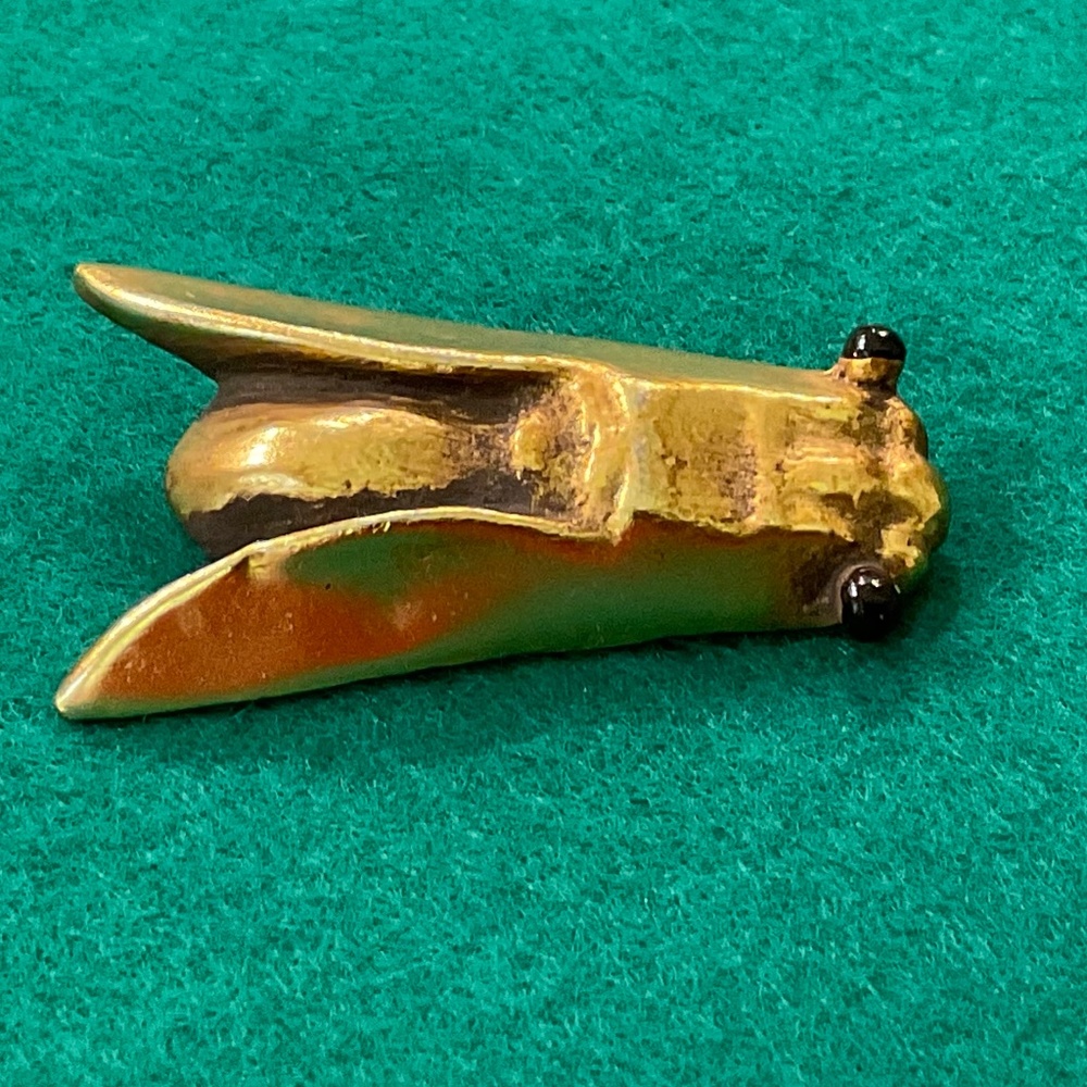 ALVA Museum Replicas Gold Tone Fly Insect Brooch
